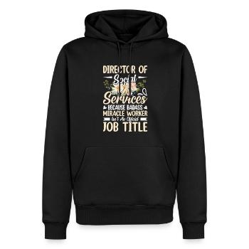 De l’inspiration pour des réalisateurs puissants - Sweat à capuche Premium bio Homme - noir - Devant - Nico (187cm)