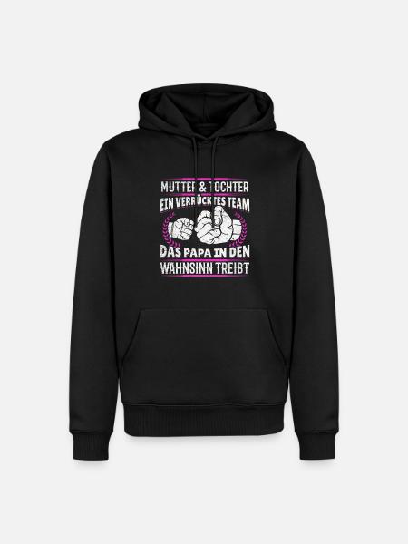 Mère et fille imbattables ensemble - Sweat à capuche Premium bio Homme - noir