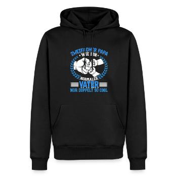 Like a normal dad, only twice as cool - Men’s Premium Organic Hoodie - black - Front - Nico (187cm)