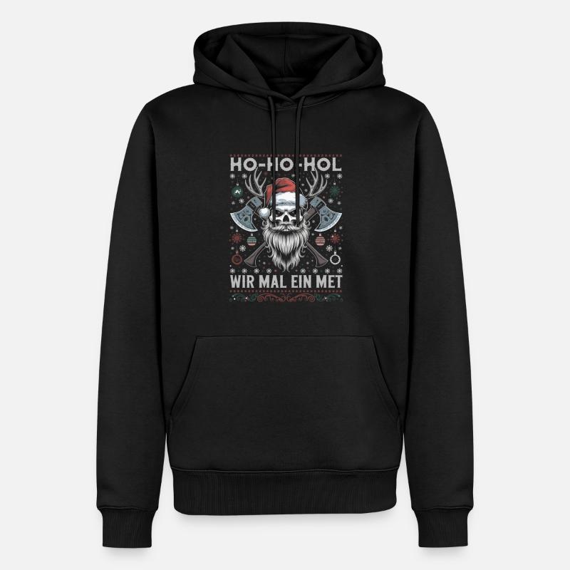 Ho Ho Prenons un hydromel - Sweat à capuche Premium bio Homme - noir
