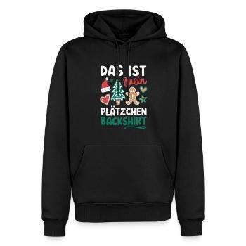Cookie Baking Shirt Funny Christmas Design - Men’s Premium Organic Hoodie - black - Front - Nico (187cm)