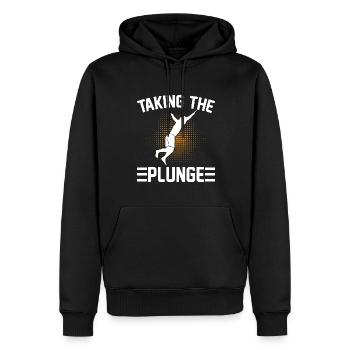 Plongeur Plongée Cliff Diver - Sweat à capuche Premium bio Homme - noir - Devant - Nico (187cm)