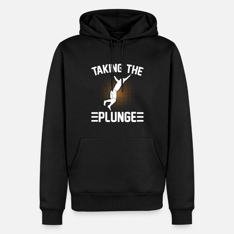 Plongeur Plongée Cliff Diver - Sweat à capuche Premium bio Homme - noir
