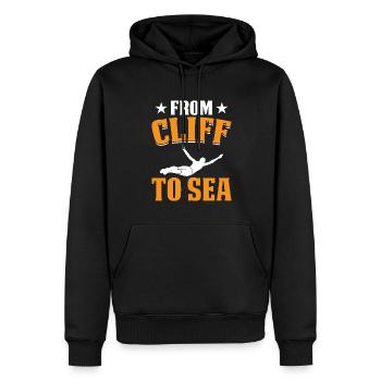 Turmspringer Turmspringen Klippenspringer - Männer Premium Bio Hoodie - Schwarz - Vorne - Nico (187cm)