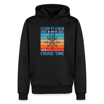 Kreuzfahrt mit der Familie Kreuzfahrtschiff - Männer Premium Bio Hoodie - Schwarz - Vorne - Nico (187cm)
