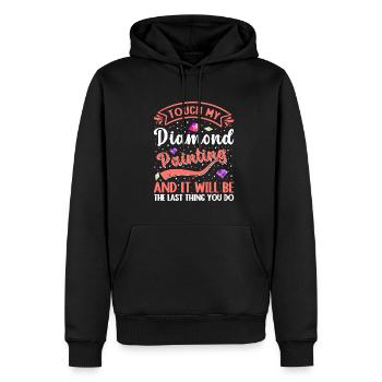 Diamanten Malerei für Kunst Liebhaber - Männer Premium Bio Hoodie - Schwarz - Vorne - Nico (187cm)