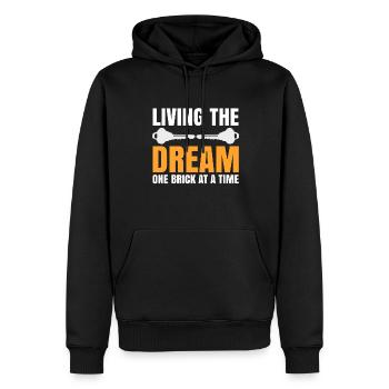Propriétaire Maison de rêve Richtest House Builder - Sweat à capuche Premium bio Homme - noir - Devant - Nico (187cm)