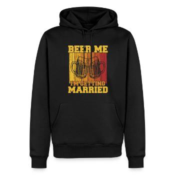 Beer Brewing for Beer Lovers Wedding - Men’s Premium Organic Hoodie - black - Front - Nico (187cm)