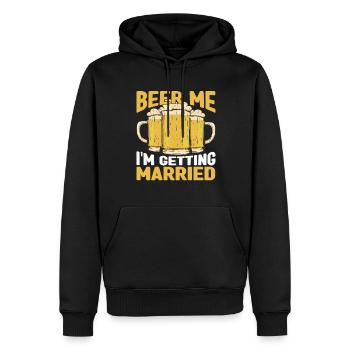 Beer Brewing for Beer Lovers Wedding - Men’s Premium Organic Hoodie - black - Front - Nico (187cm)