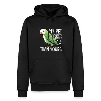 Moine vert Acteur Quaker Conure Perroquets - Sweat à capuche Premium bio Homme - noir - Devant - Nico (187cm)