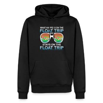 Summer Float Trip River Tubing Party Beach Outfit - Men’s Premium Organic Hoodie - black - Front - Nico (187cm)