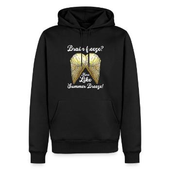 Schneekegel Eis Eis Am Stiel Cream Beach - Männer Premium Bio Hoodie - Schwarz - Vorne - Nico (187cm)