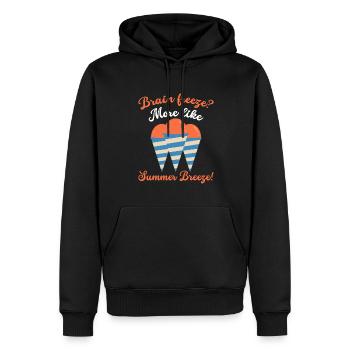 Schneekegel Eis Eis Am Stiel Cream Beach - Männer Premium Bio Hoodie - Schwarz - Vorne - Nico (187cm)