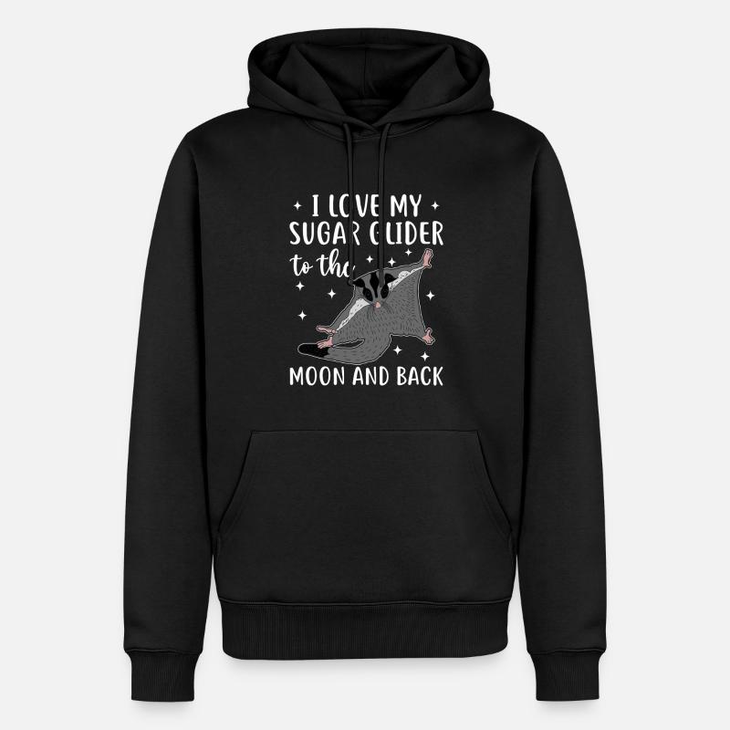 Planeur de sucre - Sweat à capuche Premium bio Homme - noir