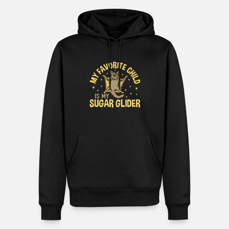 Planeur de sucre - Sweat à capuche Premium bio Homme - noir