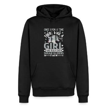 Planeur de sucre - Sweat à capuche Premium bio Homme - noir - Devant - Nico (187cm)