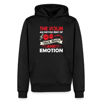 Geigenmusikmusiker Geigenlehrer Geigenliebhaber - Männer Premium Bio Hoodie - Schwarz - Vorne - Nico (187cm)