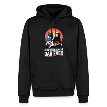 Border Collie Propriétaire de chien pour les amoureux des chiens - Sweat à capuche Premium bio Homme - noir - Devant - Nico (187cm)