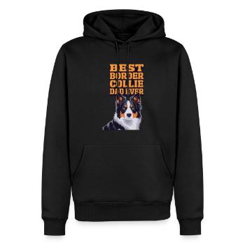 Border Collie Propriétaire de chien pour les amoureux des chiens - Sweat à capuche Premium bio Homme - noir - Devant - Nico (187cm)