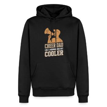 Un père normal, un athlète plus cool - Sweat à capuche Premium bio Homme - noir - Devant - Nico (187cm)