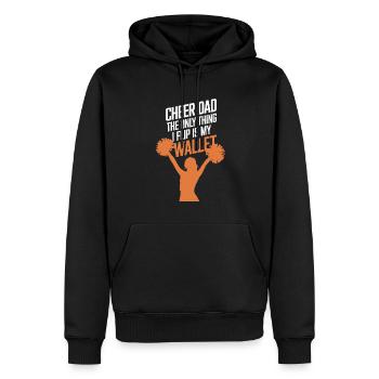 Un père normal, un athlète plus cool - Sweat à capuche Premium bio Homme - noir - Devant - Nico (187cm)