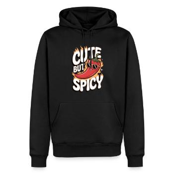 Sweet but spicy - Men’s Premium Organic Hoodie - black - Front - Nico (187cm)