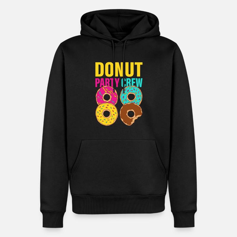 Équipe de beignets - Sweat à capuche Premium bio Homme - noir