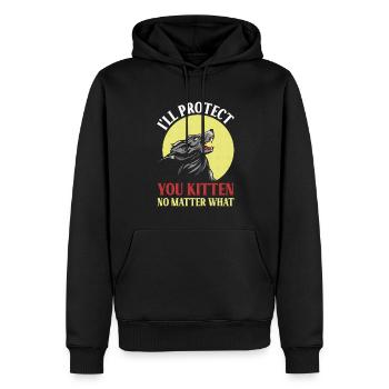 Pandabär Hast Zusätzlichen Reis Gesagt - Männer Premium Bio Hoodie - Schwarz - Vorne - Nico (187cm)