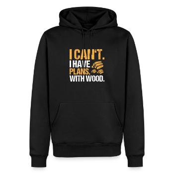 Zimmerer Zimmermann Tischler Schreiner Charpentier - Sweat à capuche Premium bio Homme - noir - Devant - Nico (187cm)