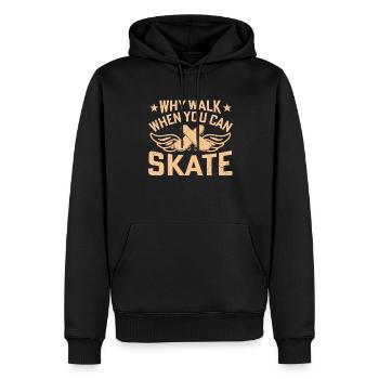 Skate Board Skater Skate Skater Design - Sweat à capuche Premium bio Homme - noir - Devant - Nico (187cm)