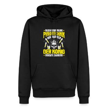 Pyrotechniker Feuerwerk Pyrotechnik Pyrotechnician - Männer Premium Bio Hoodie - Schwarz - Vorne - Nico (187cm)