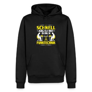 Amateurfunker Amateurfunk Radio Ham Amateur Radio - Männer Premium Bio Hoodie - Schwarz - Vorne - Nico (187cm)