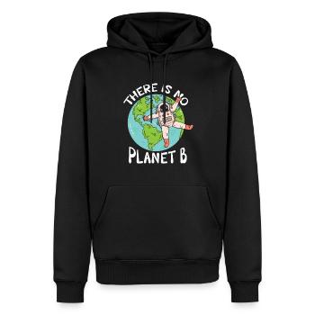 Il n’y a pas de Conception Planet-b pour le changement climatique - Sweat à capuche Premium bio Homme - noir - Devant - Nico (187cm)