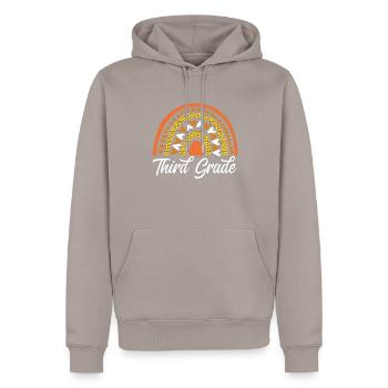 Leopard-regenbogen-design Der Dritten Klasse Für - Männer Premium Bio Hoodie - Taupe - Vorne - Nico (187cm)