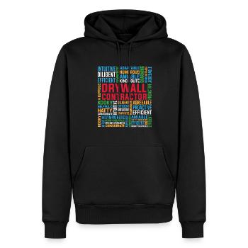 Trockenbauunternehmen Wallboard Design Für Eine - Männer Premium Bio Hoodie - Schwarz - Vorne - Nico (187cm)