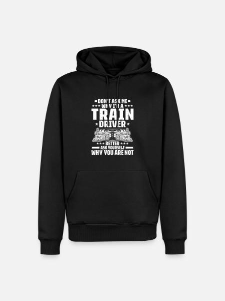 Triebfahrzeugführer Lokführer Train Driver - Men’s Premium Organic Hoodie - black