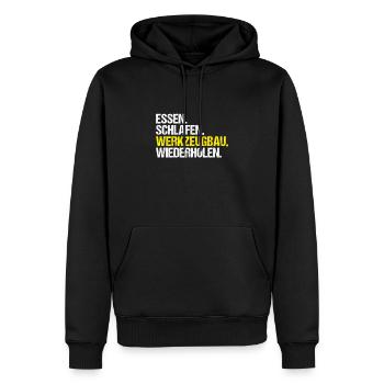 Werkzeugmechaniker Werkzeugmacher Tool & Die Maker - Männer Premium Bio Hoodie - Schwarz - Vorne - Nico (187cm)