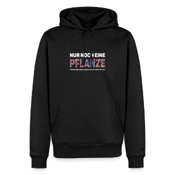 Nur noch eine Pflanze - Männer Premium Bio Hoodie - Schwarz - Vorne - Nico (187cm)