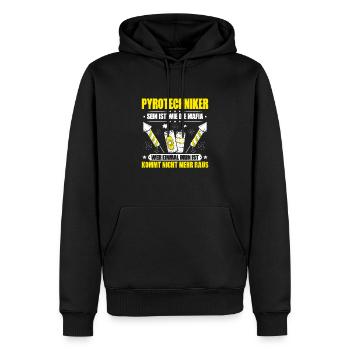 Pyrotechniker Feuerwerk Pyrotechnik Pyrotechnician - Männer Premium Bio Hoodie - Schwarz - Vorne - Nico (187cm)