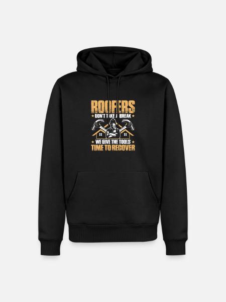 Dachdecker Dachdeckerei Dachdecken Roofer Roofing - Men’s Premium Organic Hoodie - black