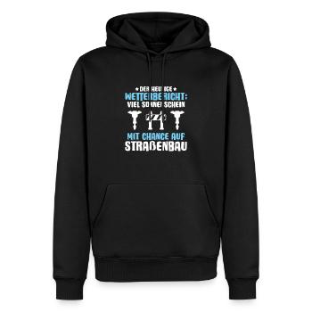 Straßenbauer Asphaltbauer Straßenbau - Männer Premium Bio Hoodie - Schwarz - Vorne - Nico (187cm)