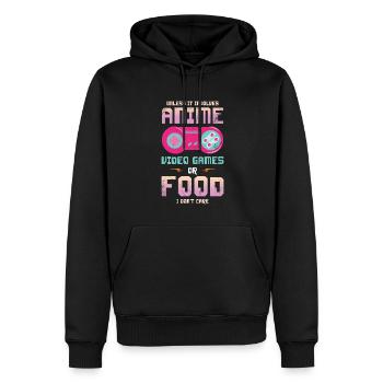 Es Sei Denn, Es Handelt Sich Um Anime-videospiele - Männer Premium Bio Hoodie - Schwarz - Vorne - Nico (187cm)
