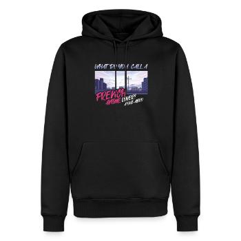 Wie Nennt Man Einen Französischen Anime-liebhaber? - Männer Premium Bio Hoodie - Schwarz - Vorne - Nico (187cm)