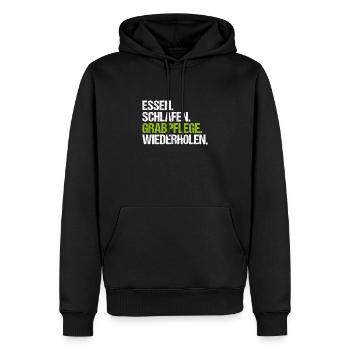 Friedhofsgärtner Friedhof Cemetery Gardener - Männer Premium Bio Hoodie - Schwarz - Vorne - Nico (187cm)