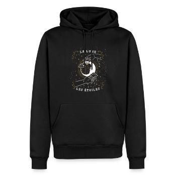 Occult Goth Gothique Punk Grunge - Sweat à capuche Premium bio Homme - noir - Devant - Nico (187cm)
