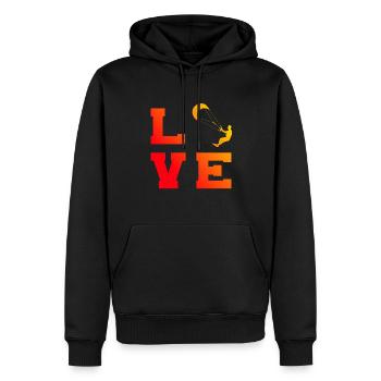 Kitesurf Kitesurf Femmes Kitesurf Kitesurf Kitesurf - Sweat à capuche Premium bio Homme - noir - Devant - Nico (187cm)