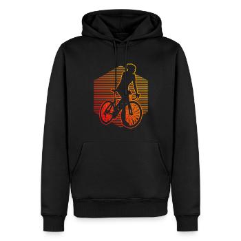 Roadbike Cyclisme de route Cyclisme de route Vélo de route - Sweat à capuche Premium bio Homme - noir - Devant - Nico (187cm)