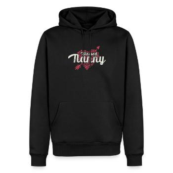 Gesegnete Nanny Für Großmutter Oma - Männer Premium Bio Hoodie - Schwarz - Vorne - Nico (187cm)