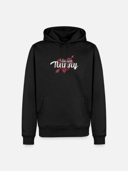 Gesegnete Nanny Für Großmutter Oma - Männer Premium Bio Hoodie - Schwarz