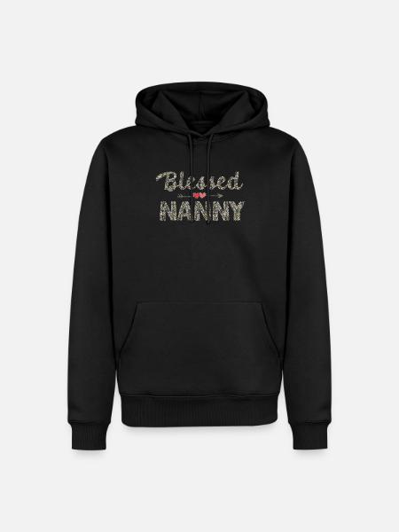 Gesegnetes Kindermädchen Für Großmutter Oma - Männer Premium Bio Hoodie - Schwarz